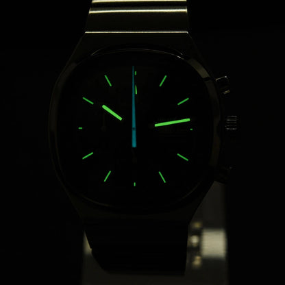Hruodland New 2025 New 0S00 Retro Men's Quartz Chronograph Sapphire Stainless Steel Waterproof 5Bar Luminous C3 Men's Watch