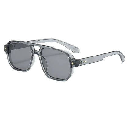 Retro Double Beam Sunnies HD Leopard Print Eyewear Unisex Polarized Sunglasses Waterproof Lightweight Anti-UV Glasses Outdoor