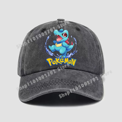 Pokemons Baseball Caps Pikachu Kawaii Anime Figures Sunshade Hats Summer Outdoor Parent Child Sunhat Trendy Duck Tongue Cap Gift