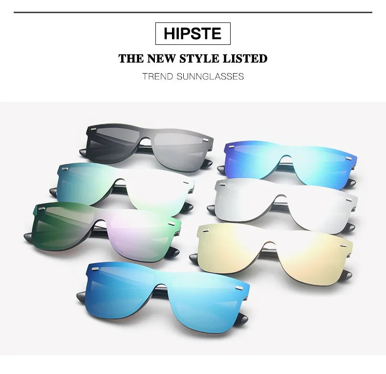 Luxury OverSized Glasses Women Anti-Reflective Mirror Sunglasses Square Plastic Eyeglasses