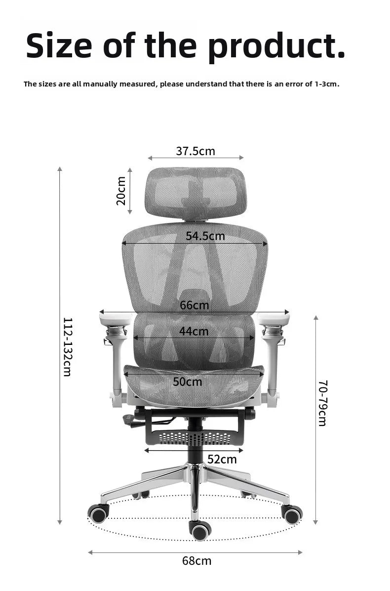 Przenośny minimalistyczny fotel ergonomiczny z podłokietnikiem 10D, fotel komputerowy, biurowy, do nauki i gamingowy Gravitysturdy and durable