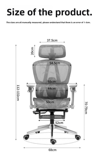 Przenośny minimalistyczny fotel ergonomiczny z podłokietnikiem 10D, fotel komputerowy, biurowy, do nauki i gamingowy Gravitysturdy and durable