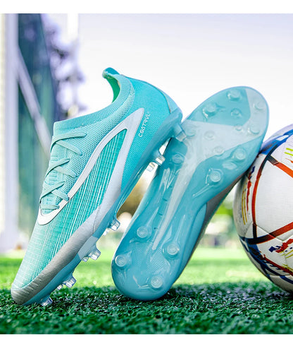 Nouvelles chaussures de football pour hommes, crampons longs pour adultes, chaussures de sport pour l'entraînement en extérieur, respirantes, antidérapantes, confortables pour les garçons, pour les matchs