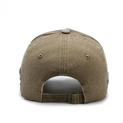 Nuovo cappellino da baseball da uomo in cotone lavato, stile retrò, per tutte le stagioni, cappello sportivo da outdoor da uomo, accessorio maschile