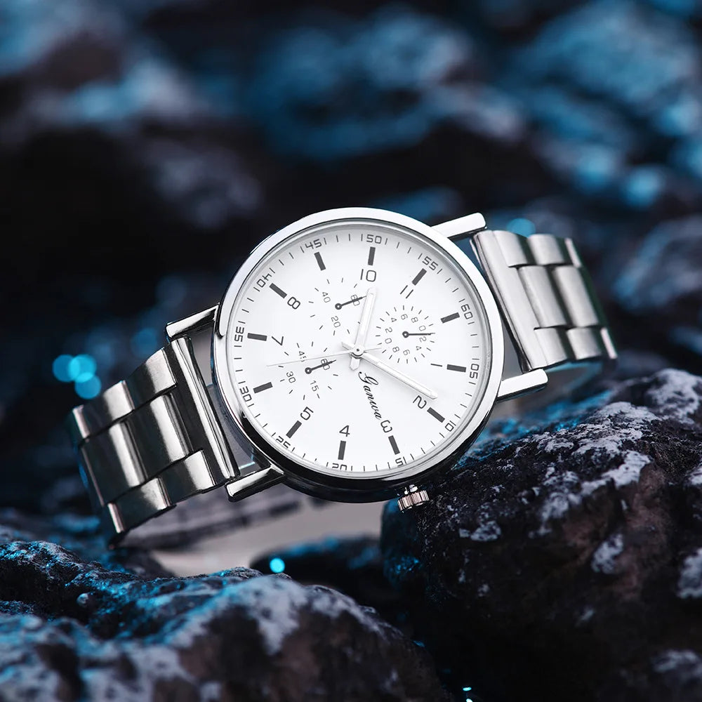 Men Watches Business Wrist Watch Luxury Leather Strap Analog Watches Quartz Wristwatches Clock Men Women Casual Simple Watch
