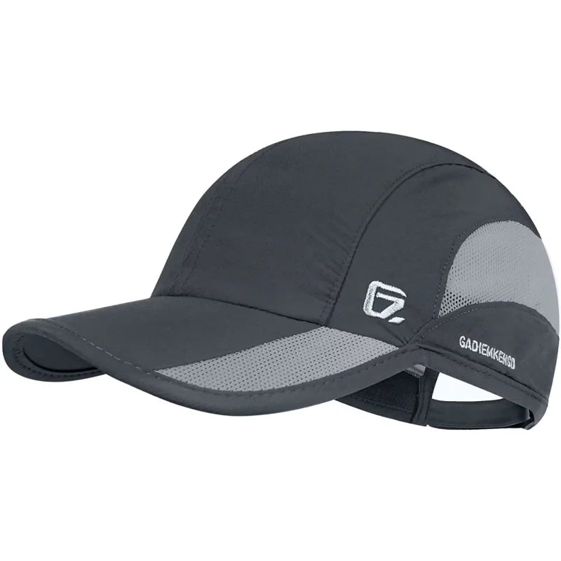 【GADIEMKENSD】 Unstructured Quick Dry Sports Cap Summer Sun Hat for Unisex UV Protection  Baseball Caps M37