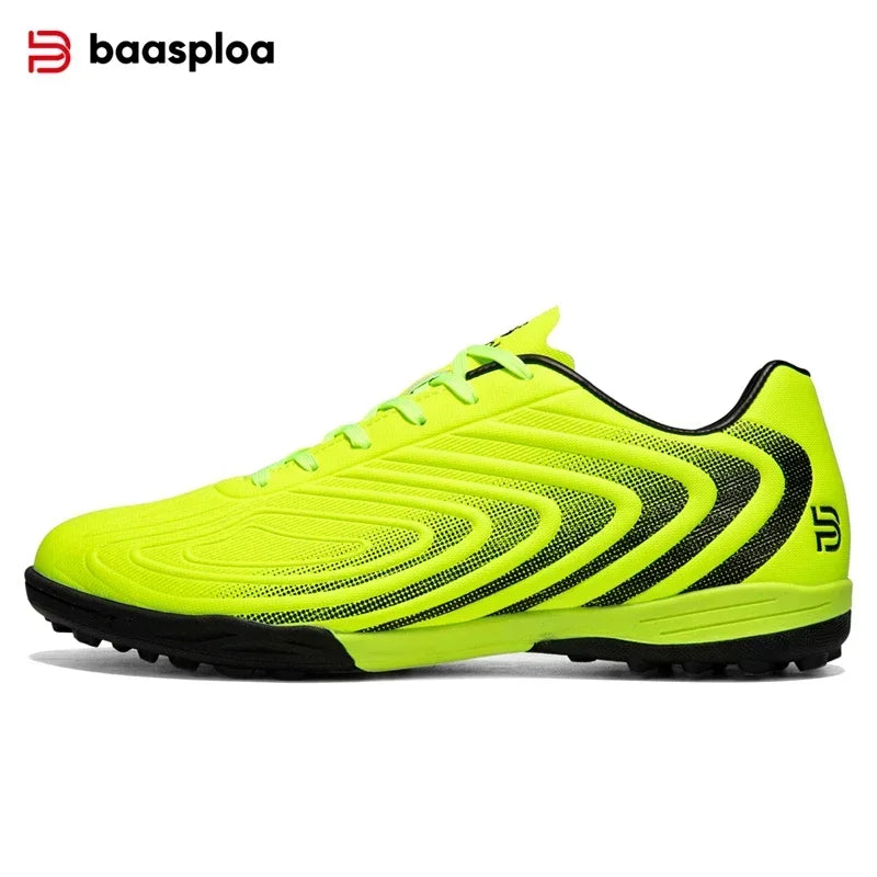 Chuteiras de futebol profissional para homem Baasploa, em pele leve, antiderrapantes para exterior e treino desportivo em campo