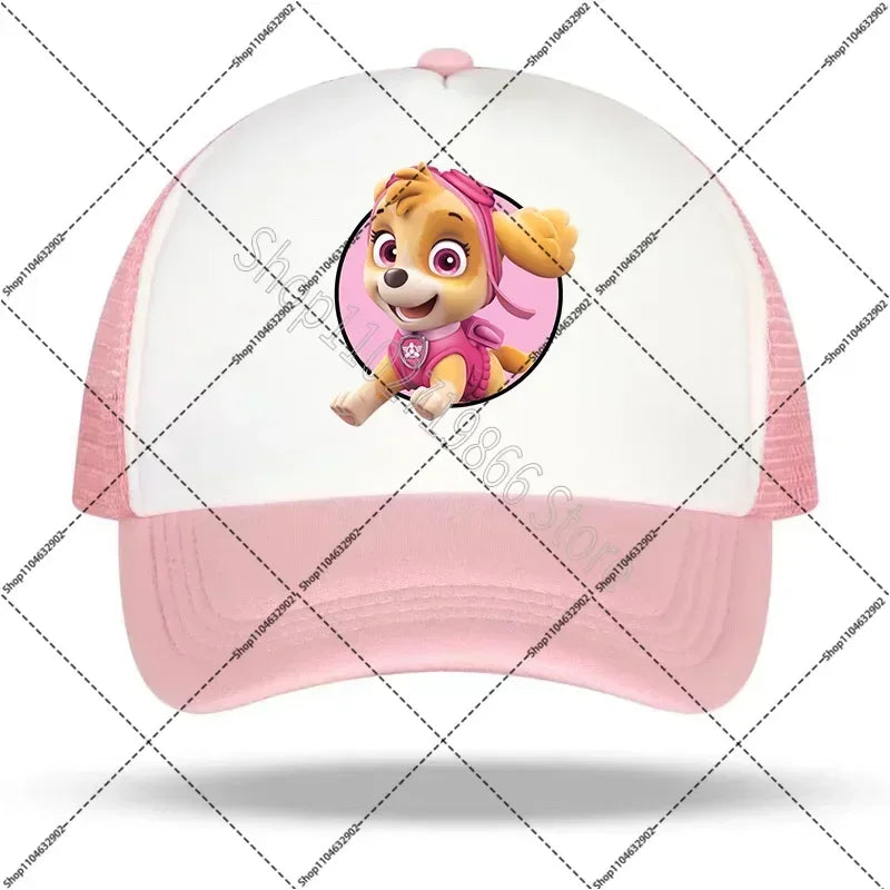 Paw Patrol Hats Chase Skye Baseball Cap Women Man Cute Cartoon Anime Pattern Print Sun Hat Summer Outdoor Caps Birthday Gifts