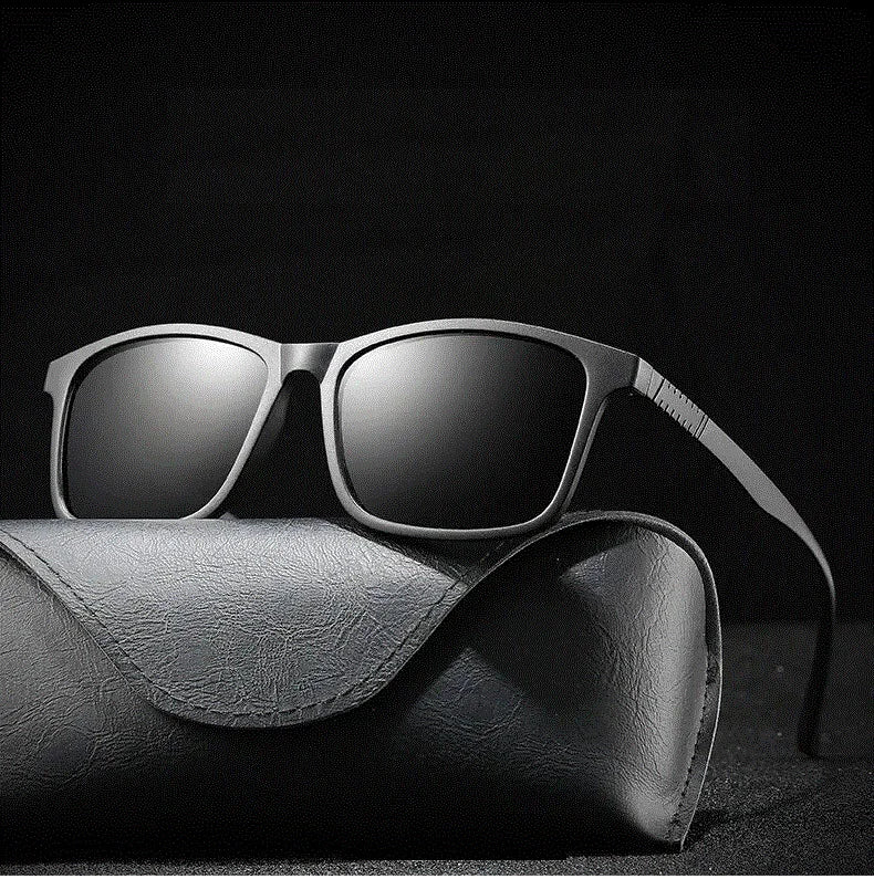 Luxury Men Sunglasses Fashion Vintage Square Ultra Light TR90 Frame Driving Fishing Sun Glasses For Man Eyewear