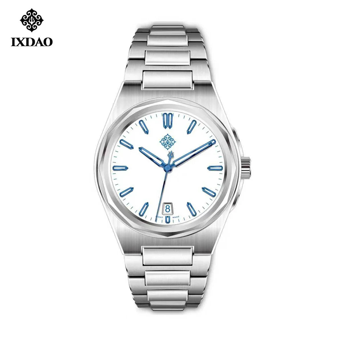 IX&DAO 2026 new Warrior 37mm men's automatic mechanical watch enamel plate Miyota 9015 sapphire stainless steel waterproof 10Bar