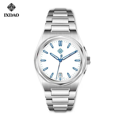 IX&DAO 2026 new Warrior 37mm men's automatic mechanical watch enamel plate Miyota 9015 sapphire stainless steel waterproof 10Bar