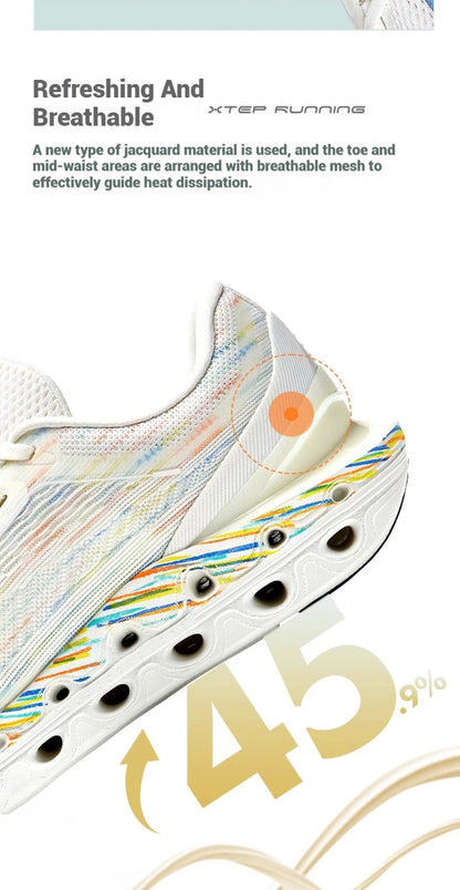 Pánské běžecké boty Xtep Reactive Coil 11.0 – letní sportovní boty s tlumením nárazů, pružným odrazem a měkkým došlapem 976219110026