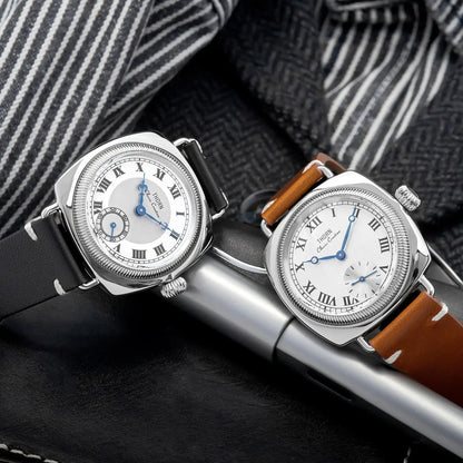 THORN  T002 Watch Tribute To Classic Oyster Style Antique Pillow Shaped Watch, Retro Watch, Men's and Women's Couple Watches