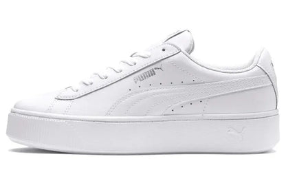 Baskets Puma Vikky Stacked blanches et argentées 369143-02