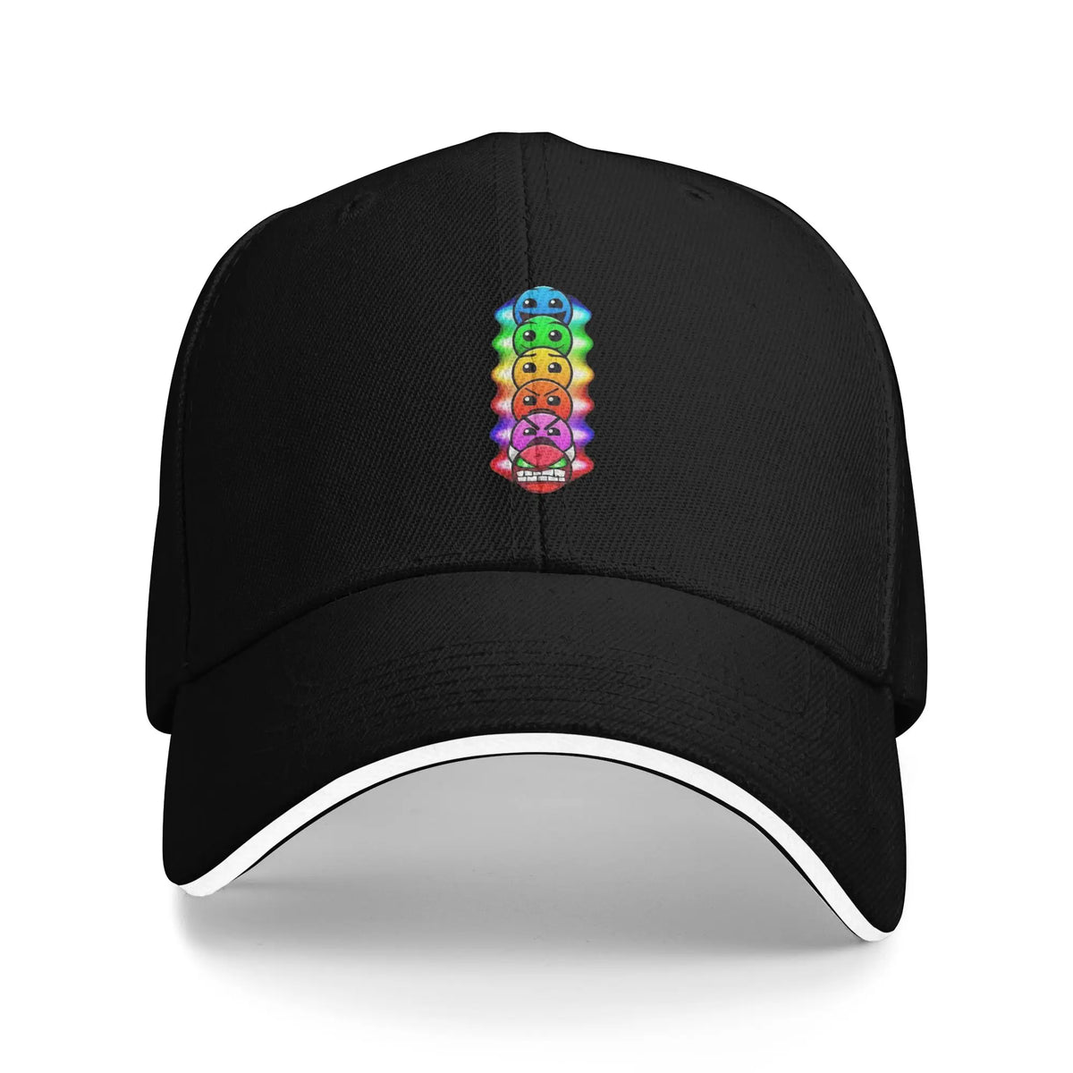 Geometry Game Dash Baseballkasket Casual Ublokeret Niveau Sandwich-hat til mænd og kvinder Åndbart hovedbeklædning til aktiviteter