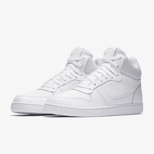Nike originalni moški visoki športni copati COURT BOROUGH MID v čisto beli barvi 838938-111