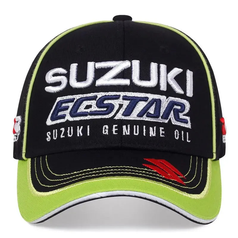 Cappellino da baseball con ricamo Suzuki Star 2026, ideale per le gare motociclistiche e la moda casual