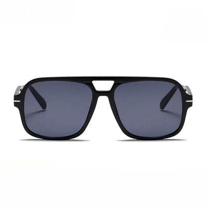 3507 Double Bridge Square Fashion Sunglasses - UV400 Vintage Pilot Style Shades, Retro Classic Sun Glasses for Men Women 411240