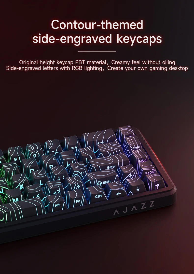 AJAZZ AK680 MAX Magnetic Axis Wired Keyboard 0.125ms Ultra-Low Latency Professional Gaming Keyboard