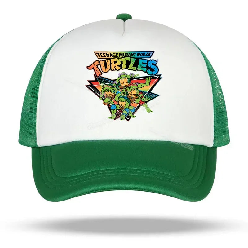 Teenage Mutant Ninja Turtles Baseball Cap Embroidered Cartoon Anime Print Hats Duck Tongue Hat Nethats Sun Visor Headgear Gifts