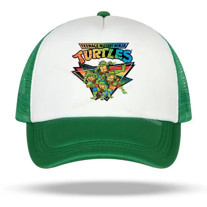 Teenage Mutant Ninja Turtles Baseball Cap Embroidered Cartoon Anime Print Hats Duck Tongue Hat Nethats Sun Visor Headgear Gifts