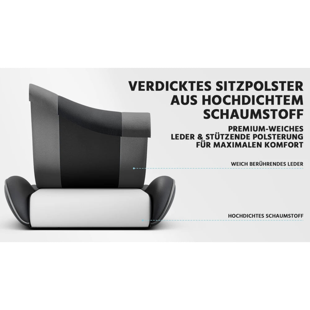 Ergonomic Computer Gaming Chair with Waist Support, Breathable PU Leather Office Chair, Seat Height and Backrest Adjustable
