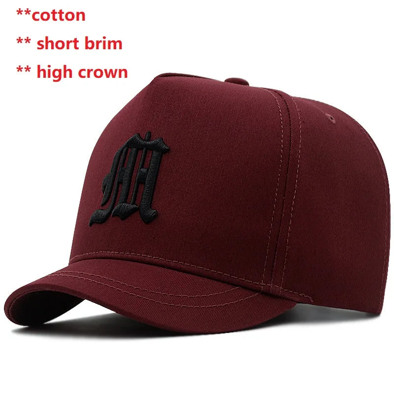 Men Women Baseball Cap Big Head Plus Size High Crown Top Quality Pure Cotton Oversize Sport Snapback Hat 58-60cm 61-68cm