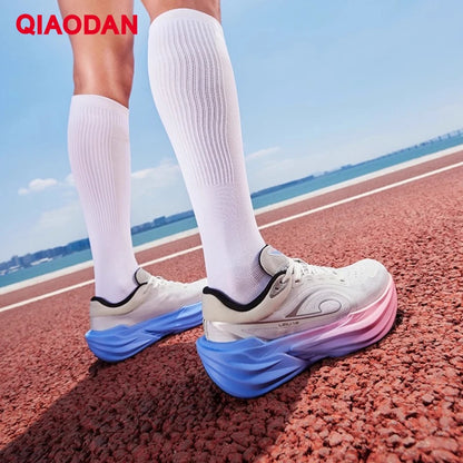 QIAODAN TG1.0 Women's Marathon Running Shoes 2026 New Platform Racing Shock Absorption Soft Long Distance Sneakers QDB022253285