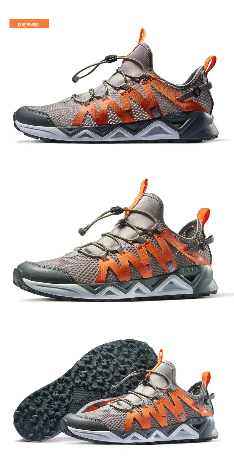 RAX Nieuwe heren- en dameszomerwandelschoenen, ademende Upstream-schoenen, trekkingschoenen, waterschoenen, outdoor-, vis- en kampeerschoenen, sneakers voor heren