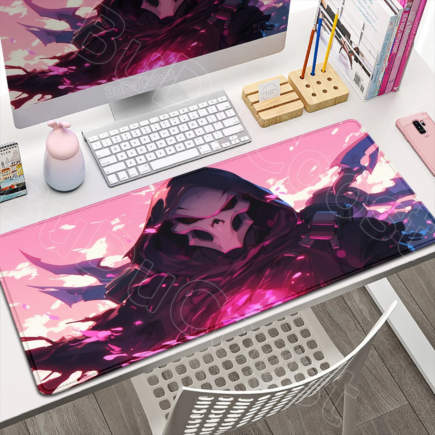 Large XXL DIY Cool Overwatch Mouse Pad Keyboard Table Gaming Accessories Non-Slip Rubber Edge locking spped Laptop Rug desk Mat, Produit gaming premium Fraquane