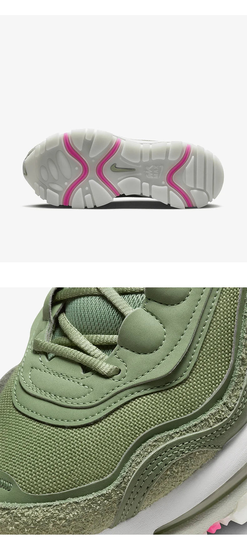 Nike originele Air Max 97 ademende hardloopschoenen voor dames met luchtdemping FB4496-300