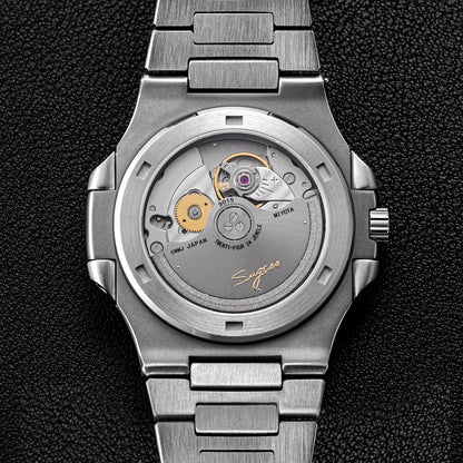 Reloj de hombre Sugess automático mecánico, movimiento Miyota 9015, esfera MOP, luminoso, resistente al agua 5bar, brazalete de lujo S466