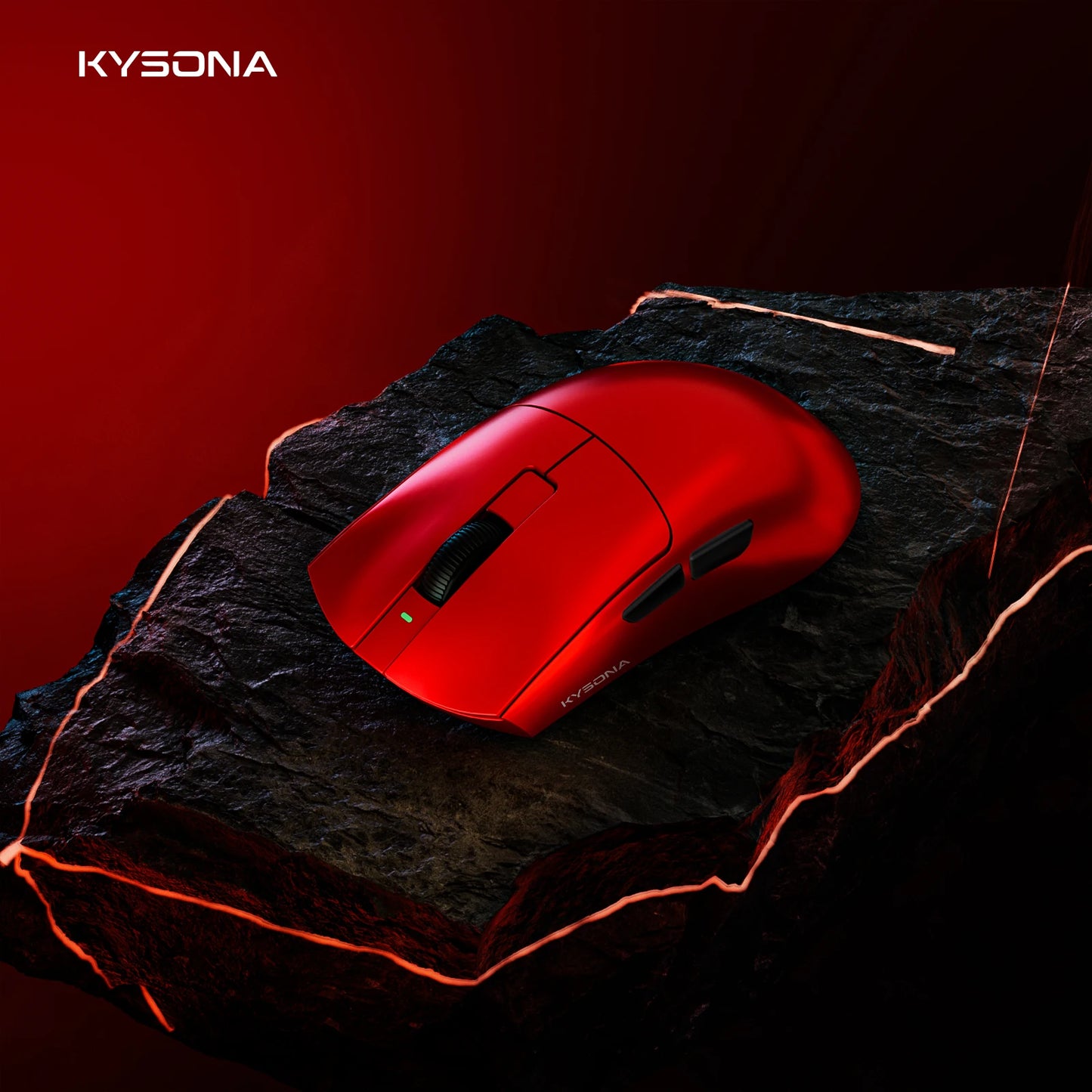 Mouse de gaming KYSONA Jupiter Series cu fir și wireless, 8Khz, senzor PAW3950, Bluetooth, 46g, reîncărcabil, driver web pentru PC și laptop