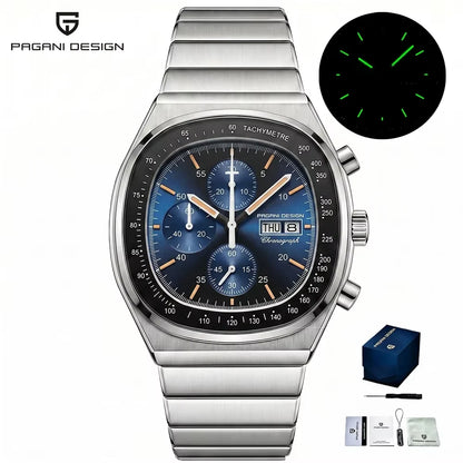 PAGANI DESIGN New 40mm Men‘s Quartz Watches Japan Miyota Movement Sapphire Stainless Waterproof Luminous reloj hombre PD1819