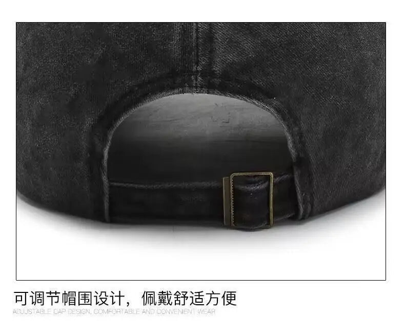 One Piece Men Washed Baseball Cap Unisex Retro Hip-hop Peak Caps Anime Luffy Male Outdoor Trucker Hat Travel Sunscreen Sunhat