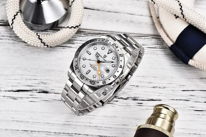 Pagani Design 2026 New Men's Automatic Mechanical Watch Gmt Sapphire Stainless Steel Waterproof 10Bar Luminous Bwg-9 Reloj Hombr