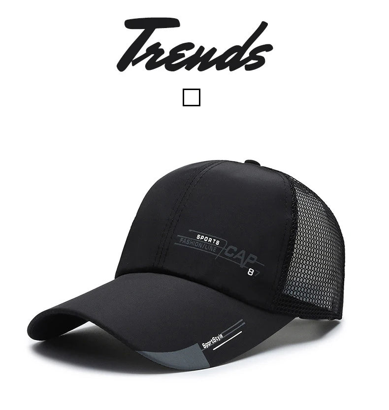 Sombrero de pescador de malla transpirable, informal, de secado rápido y de estilo coreano para hombre, ideal para el verano