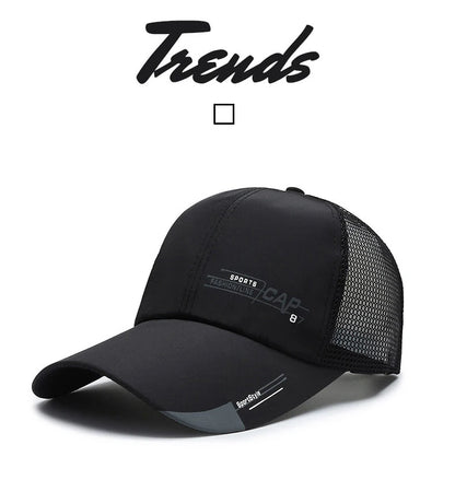 Sombrero de pescador de malla transpirable, informal, de secado rápido y de estilo coreano para hombre, ideal para el verano