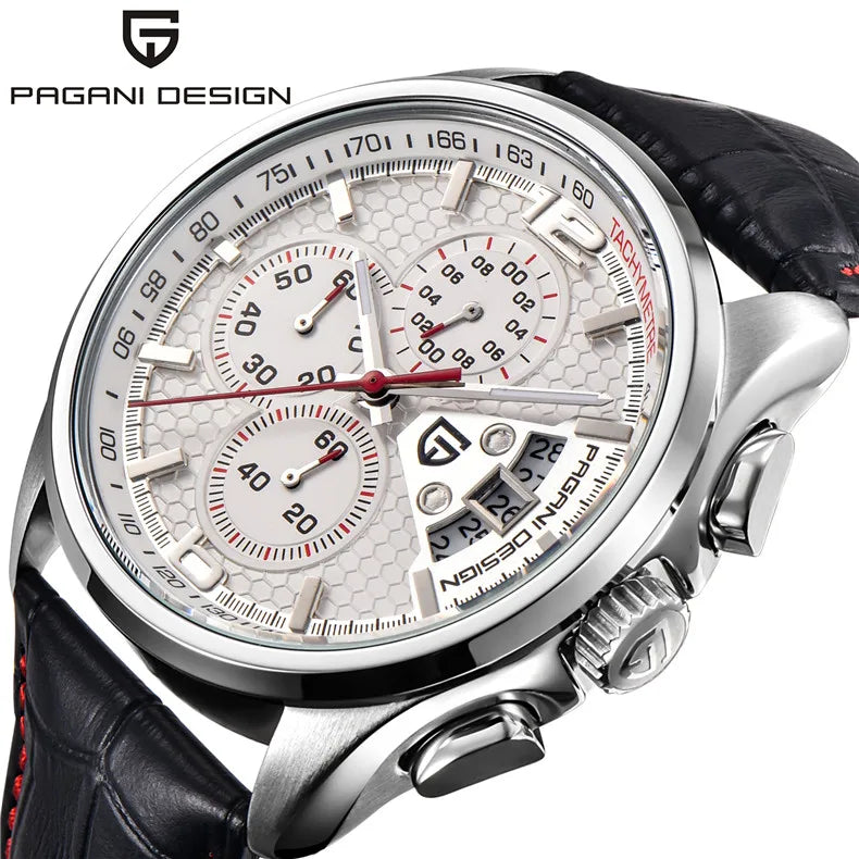 PAGANI DESIGN Chronograph-Stoppuhr für Herren, Quarz, Multifunktion, Militär-Pilotenstil, Relógios Masculino, Reloj Hombre, Montre Homme