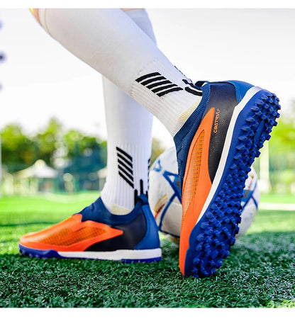 Nouvelles chaussures de football pour hommes, crampons longs pour adultes, chaussures de sport pour l'entraînement en extérieur, respirantes, antidérapantes, confortables pour les garçons, pour les matchs