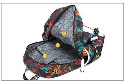 Fortnite Game Print Student Backpack Boys Girls Large Capacity School Bag Waterproof Lightweight Durable Bookbag Birthday Gift