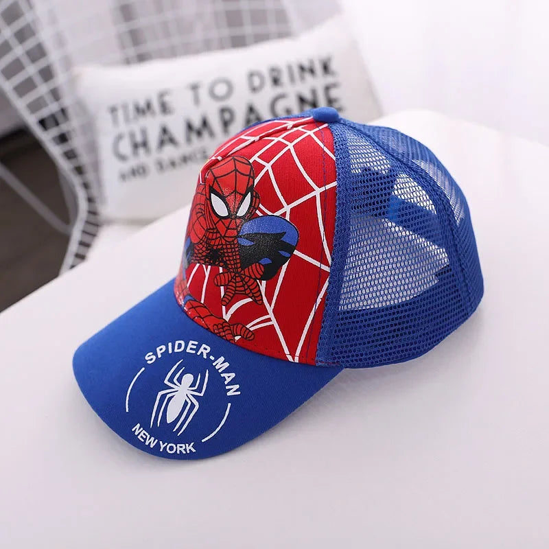 Cappellino da baseball Spider-Man per ragazzi e ragazze, cappelli da supereroe, cappello da sole, regalo di compleanno per bambini, accessori per cosplay, cappellini alla moda