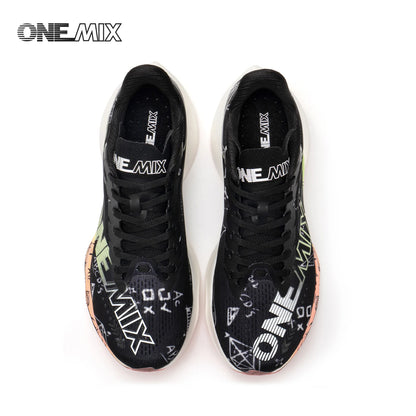 ONEMIX-Nylon Carbon Board Marathon Running Racing Shoes, Professional Stable Support, Shock-relief, Ultra-light Rebound Sneaker