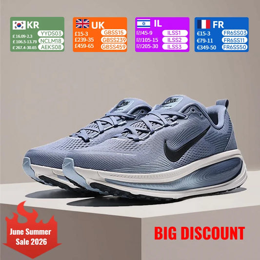 Nike Vomero 18, pehmustettu, tukeva, kevyt, ihanteellinen juoksuun ja kävelyyn, mukavat unisex-juoksukengät HM6803-402