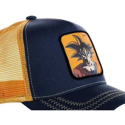 Čepice Dragon Ball Son Goku – letní cestovní kšiltovka s výstupkem, pánská vyšívaná čepice ve stylu hip-hopu, sluneční kšiltovka, nastavitelná síťovaná čepice typu „trucker“