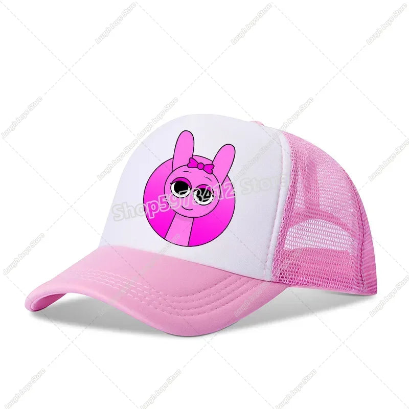 Sprunkis Baseball Caps Boys Casuals Hats Game Figure Printed Women Man Sports Sun Hat Adjustable Peaked Cap Bonnets Girls Gifts