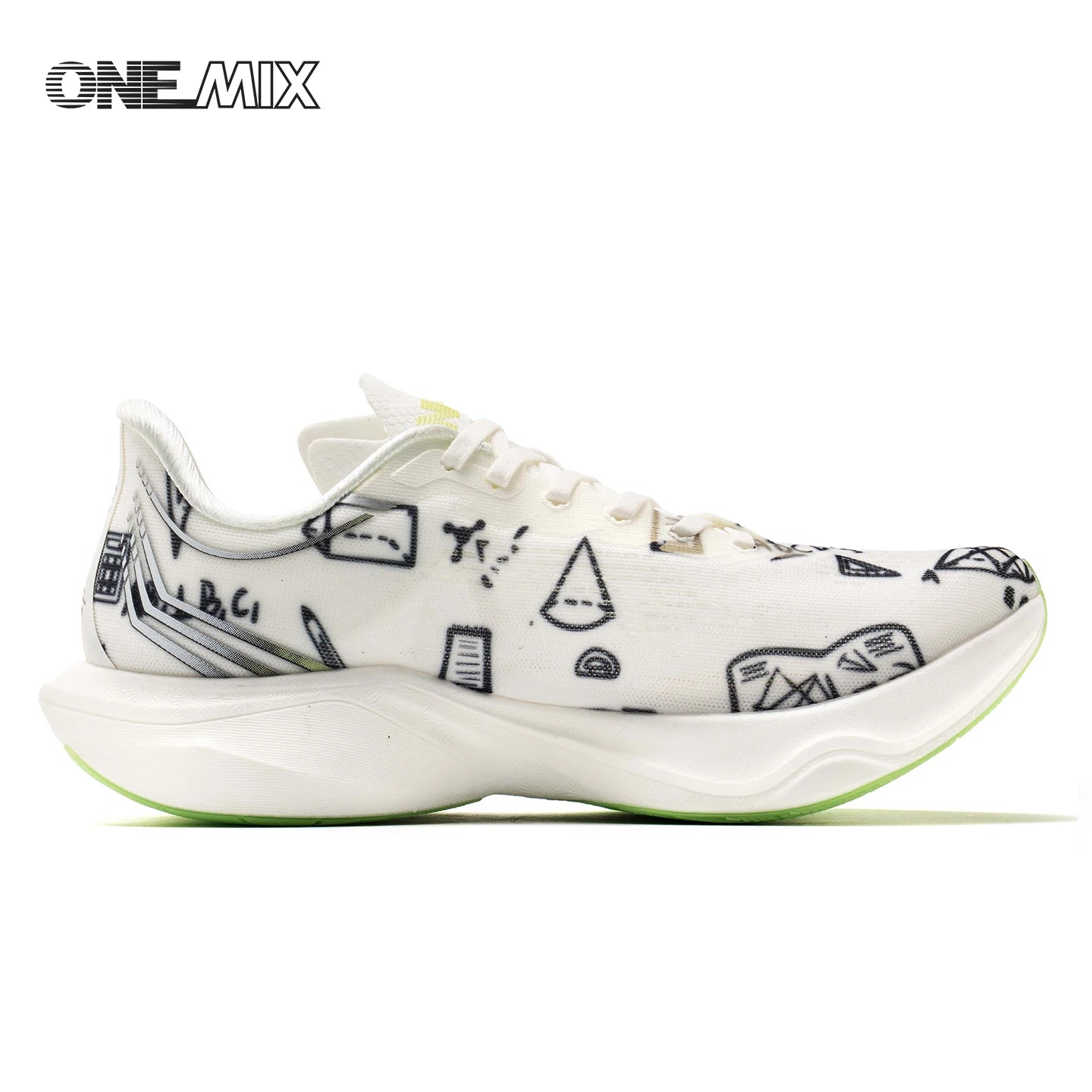 ONEMIX-Nylon Carbon Board Marathon Running Racing Shoes, Professional Stable Support, Shock-relief, Ultra-light Rebound Sneaker