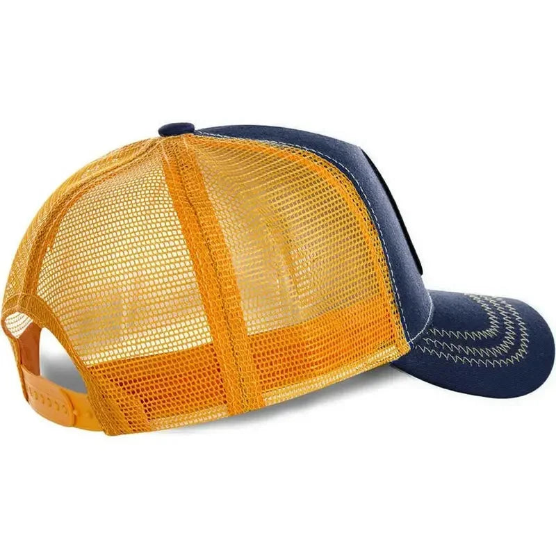 Son Goku Cap Baseball Cap Summer Travel Peaked Cap Men's Embroidery Hip-Hop Sun Visor Adjustable Trucker Mesh Cap