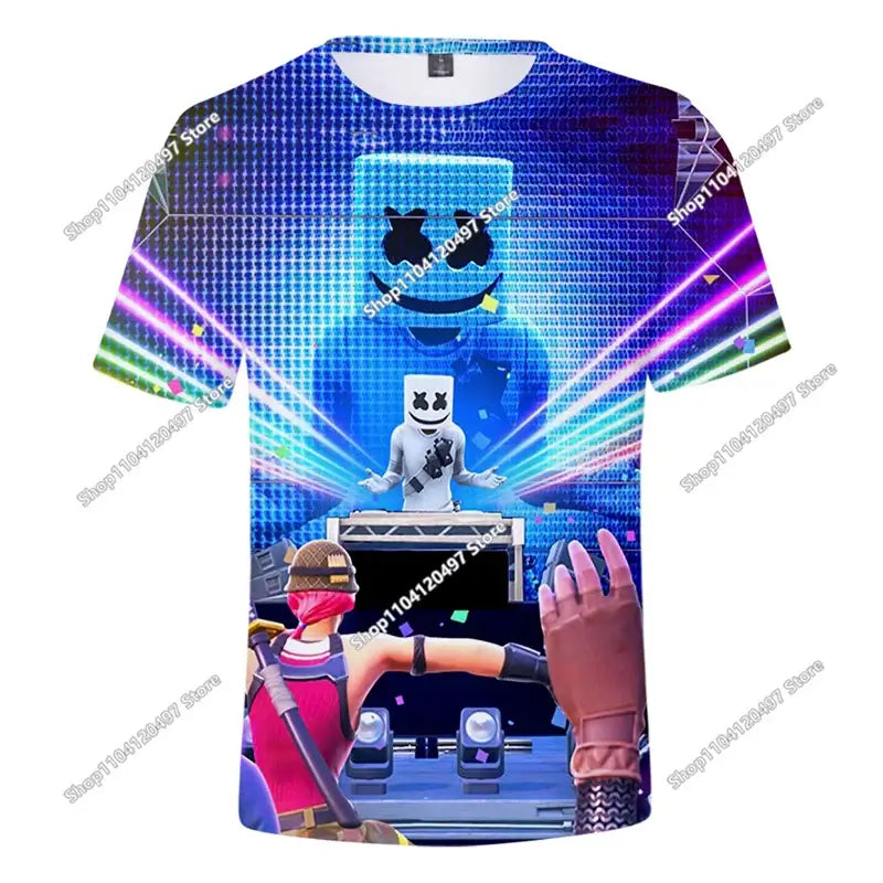 Коледна 3D тениска Fortnite Tees Battle Royale, стрийтуеър за деца, Victory Game, мъже и жени, Harajuku тениска, тийнейджърски дрехи