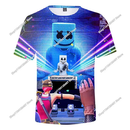 Коледна 3D тениска Fortnite Tees Battle Royale, стрийтуеър за деца, Victory Game, мъже и жени, Harajuku тениска, тийнейджърски дрехи